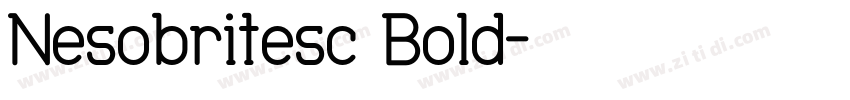 Nesobritesc Bold字体转换
